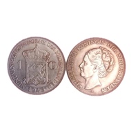 Koin Netherland Belanda Wilhelmina Gulden