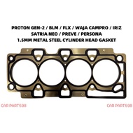 PROTON GEN-2 / SAGA BLM / FLX / EXORA / IRIZ / SATRIA NEO METAL STEEL CYLINDER HEAD GASKET