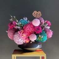 【鮮花】紅粉翡翠綠色春節開幕鮮花盆花