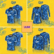 JERSI UUM FLORAL EDITION sesuai untuk student alumni dan staff collar short sleeve muslimah dan long