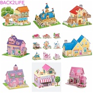 BACK2LIFE 3D Castle Airplane Assembly Model, Building Model 3d Puzzles, Educational Toys Airplane Ca