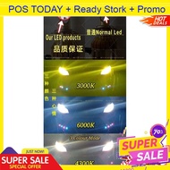 LED Headlight Foglamp 3 Colour Bulb Sport Light Tri Lamp Tone Speed Cob Car Motor Hi Low Fan H1 H3 H