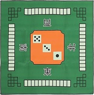 GANAZONO Mahjong Sets Mahjong Mat Anti Slip and Noise Reduction Table Cover for Mahjon Gow Poker Dominos Poker Games Green Green Decor