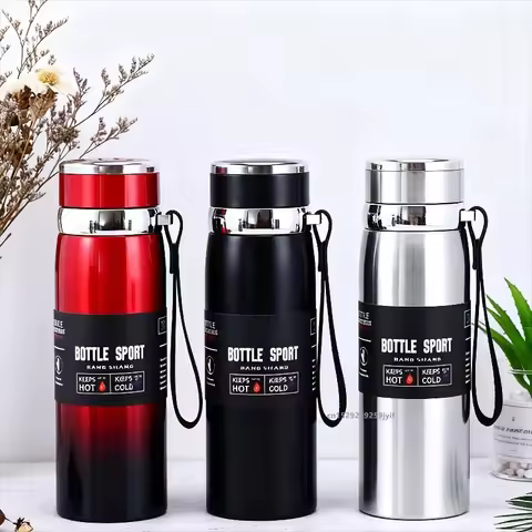 800ml/1000ml Thermal Bottle Cold and Hot Water Bottle Thermos for Water Tea Coffee Vacuum Flasks Sta