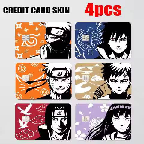poster Uzumaki Naruto Uchiha Sasuke Sakura Kakashi itachi Card Skin Sticker For Debit Credit Card