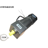 AC 220V 250W Single phase Constant speed electromagnetic brake motor with gearbox. AC 220V gear moto