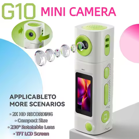 G10 Thumb Mini Camera Lipstick Series 2K HD Portable Sports Camcorder for Students Outdoor Photograp