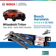 Bosch Aerotwin Retrofit U Hook Wiper Set for Mitsubishi Triton MK2 Facelift (22"/18")
