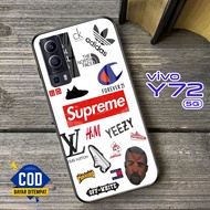VIVO Y72 (5G) Glass Softcase - VIVO Y72 (5G) Mobile Phone Case [T95].