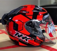 Helm NHK R6 CUBE half face tipe single visor