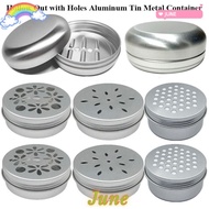 JUNE1 Cosmetic Face Eye Cream Packing, Hollow Out with Holes 8 Styles Aluminum Tin Container, Metal 
