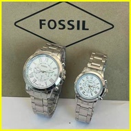 ♞,♘,♙FOSSIL new Couple Watch 18K Gold Watch for Women and Men Wedding Watch