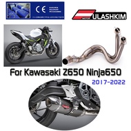 Full System Exhaust Z650 Ninja650 Muffler Exhaust Escapes For Kawasaki Z650 2017 - 2022 Years