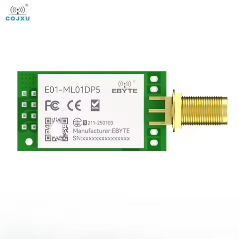 nRF24L01P RF Wireless Module 2.4GHz IoT cojxu E01-ML01DP5 Nordic nRF24L01 PA LNA 20dBm100mW DIP 2.5k