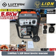 lutian ltd6600ie 5500watt/5.5KW Diesel Inverter Generator - Heavy Duty & Light Weight - 6 Months Loc