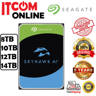 SEAGATE SKYHAWK AI 8TB 10TB 12TB 16TB 20TB 24TB SATA III SURVEILLANCE HARDDISK HDD