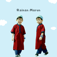 Baju Koko Anak Laki-laki Pakistan terlaris Model Rainan Terbaru 2020 Bonus Peci / Baju Taqwa Anak / 