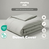 Bamboo Duvet Cover | Quilt Cover | 1000TC Cooling Soft Silky Duvet Cover | Smooth Grey | Sleeping Cl