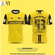 Jersey fashion 2025 Malaysia Asia Cup Memories Microfiber Tshirt Sublimation Jersey Unisex Full Prin