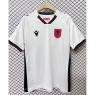 2526 Albania Away White/Jersey, Quick-Drying Sports T-Shirt
