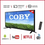 COBY:O=XJ(32-LkSlimYDLEDZd#TV]ZU#Black]Qe#SMART]Cx#TV / LED TV On Sale 32 Inch FHD MONITOR Flat Scr