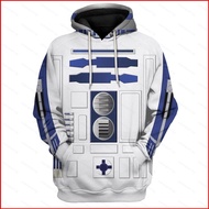 Star Wars: The Bad Batch R2-D2 Robot Hoodie Cosplay Costume Sweatshirts 3D Printing Sport Suit For M