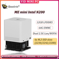 Beelink ME MINI Intel N200 MINI PC 12G LPDDR5 64G EMMC 0G SSD 6 Slots M.2 Support KODI, Plex, JellyF