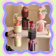 Premium Transparent Flower Bouquet Paper Tube | Paper Tube Cylinder Flower Bouquet Packaging | Bouqu