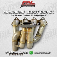 FAL Precision Banana Turbo Manifold Mitsubishi 4G93T GSR CA Top Mount Turbo Manifold T3 Big Pipe 2"