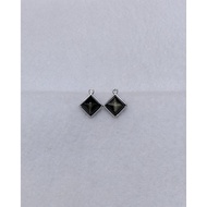 Gmmissy Golden obsidian silver925 earring 金曜石纯银925耳钉 1478