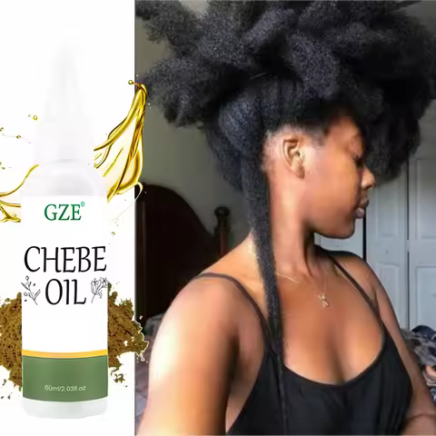 GZE Chebe Hair Oil Made with Chebe Powder - African Chebe Oil for Hair Thickens & Strengthens, Itchy