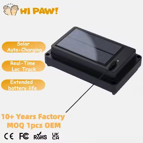 Solar Powered 4G 2G GPS Cow Sheep Tracker Real-Time Anti-Lost Locator with Outdoor E-Fence Global So