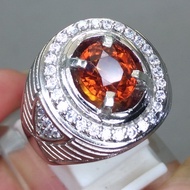 Ceylon garnet Men's Gemstone Ring Guaranteed Original
