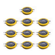 EEMB 10PACK Tabbed CR2032 Battery with Solder Tabs 3V Lithium Battery 2032 Coin Cell Lithium Batteri