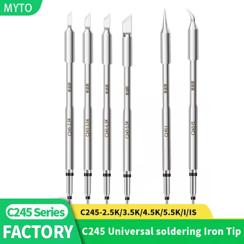 MYTO Cheap New C245-2.5K/3.5K/4.5K/5.5K/I/IS Soldering Iron Tips JBC C245 Series Universal Welding H