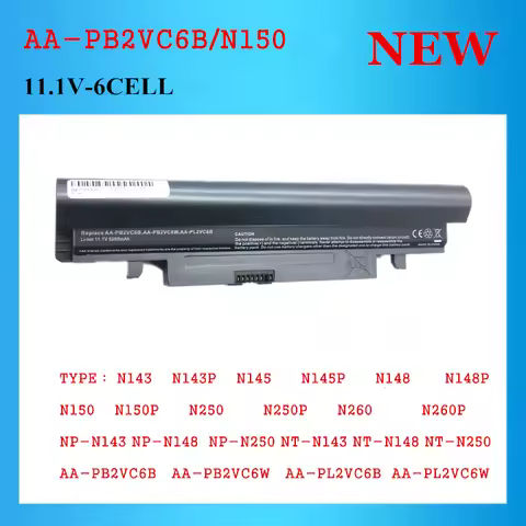 AA-PB2VC6B Laptop Battery for SAMSUNG N143 N143P N145 N145P N148 N148P N150 N150P N250 N250P N260 N2