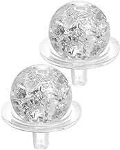 BESPORTBLE Glass Ball Replacement for Indoor Tabletop Fountain Waterfall 5cm, Water Fountain Crystal Bubble Ball Feng Shui Decorative Glass Balls with Stand Set