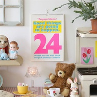 South Korea Ins Nordic Style 2024 New Arrival Desk Calendar Large Calendar Minimalist Cute Schedule Memo