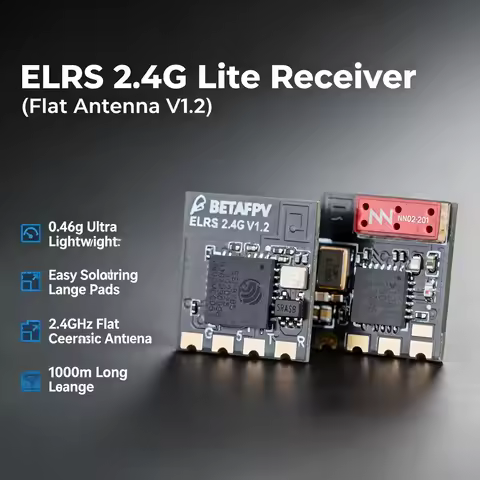 1/2/3PC BETAFPV ELRS Lite Receiver 2.4GHz Nano RX Flat Tower Antenna V1.2 for Meteor65 Meteor75 Tiny