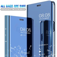 Huawei Mirror Casing Huawei P30 P20 Pro P10 Plus Cover Flip Stand Clear View Case