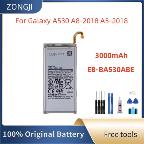 New Battery EB-BA530ABE 3000mAh Battery For Galaxy A8 2018 A530 SM-A530 A530F A530K/L/S/W A530N/DS B