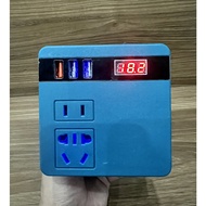 Biến tần 200W chuyển đổi nguồn pin 18V-21V lên điện 220V - sử dụng cho pin chân phổ thông Makita