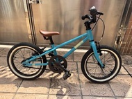二手單車 16寸 湖水綠色 台灣VoomVoom小童皮帶單車 (元朗Yuen long)