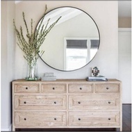 🔥CHEAPEST🔥 Nordic Mirror, wall mirror, round mirror, Large mirror, cermin dinding, cermin bulat, cermin besar ready stok