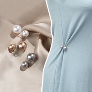 Pearl Brooch Pin Waist Cinch Skirt Clip Anti-Slip Pants Button & Blouse Pin Women's Accessory