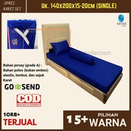 ANTI-REMOVAL RUBBER BEDSHEET (SET) ANTI-SLIDE/ Size 140x200x15 140x200x20 (QUEEN TANGGUNG) PLAIN COO