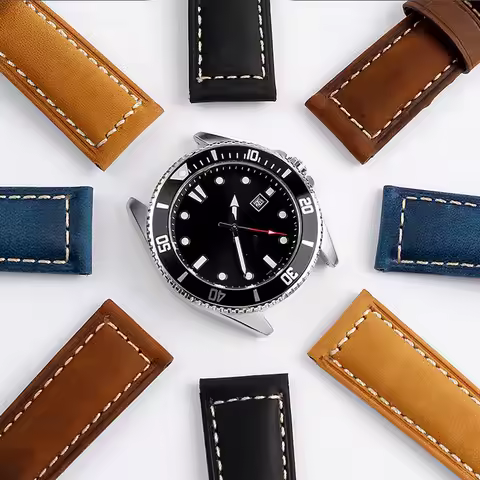 Genuine leather bracelet 22mm for Casio Gates with the same Swordfish Ghost MDV-106 MTP-VD01 MDV-10 