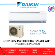 DAIKIN (Ready Stock+Fast Shipping)2.5HP AIR COND  FTV60PBV1MF/RV60PBV1M 2.5HP (R32)(SMART WIFI)