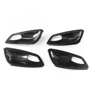 4Pcs Carbon Fiber Texture Interior Door Handle Bowl Trim Cover Fit for BMW E90 3 Series 2005 2006 2007 2008 2009 2010 20