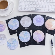 Planet Series Round Sticky Notes Office Supplies Notes N Times Stickers Tearable Notes Small Noteboo